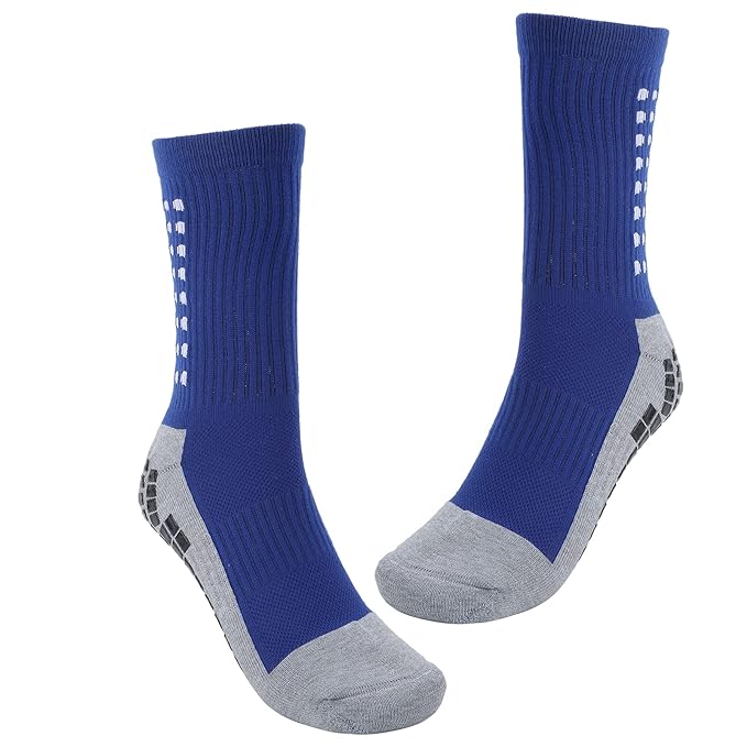 Non Slip Grip Socks Breathable for Football for Sports(blue)